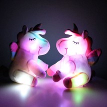 Multicolored Light Up Unicorn Plush Toy - £32.74 GBP