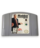 Madden Football 64 (Nintendo 64, 1997) - Authentic - Tested &amp; Works - Re... - $171.06 MXN