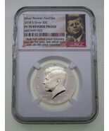 2018-S 50C Kennedy Medio Dólar Graduado Por NGC PF70 Marcha Atrás Prueba - $125.93