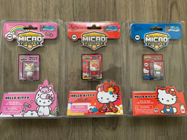 Hello Kitty Micro Figures Worlds Smallest Pop Culture Series 1 Set of of 3 NEW - £25.35 GBP