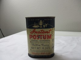 Vintage Instant Postum Cereal Tin no lid - £10.07 GBP