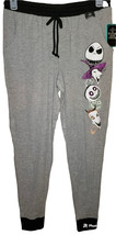 Women&#39;s Pajama Pants Disney Nightmare Before Christmas Jogger Gray Size 2X - $28.42