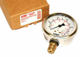 NEW LENZ AFC-1M-25 PRESSURE GAUGE 0-1000PSI, AFC1M25 - $38.95