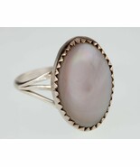 Native Amercan PHEE Mother of Pearl Sterling Silver Ring SZ: 7 - $52.36 CAD
