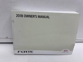 2018 Kia Forte Owners Manual Handbook with Case OEM Z0A2060 - $20.79