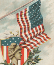 Honor the Brave Decoration Day, Flag, Memorial Day Antique Patriotic Postcard - $5.70