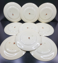 9 Myott Vida Dinner Plates Set Vintage Floral Scrolls Staffordshire England Lot - £70.95 GBP