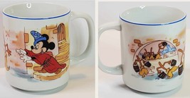 Disney Mickey Mouse Mug Fantasia Sorcerers Apprentice Wizard Dancing Broom Magic - £11.63 GBP