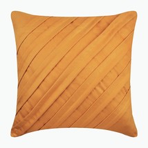 Contemporary Mustard Yellow, Yellow 16&quot;x16&quot; Faux Suede Fabric Pillows Cover - $675.42 MXN+