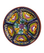 6 Piece Talavera Mexican Pottery Appetizer Tapas Tray Divided Serving Se... - £48.11 GBP