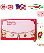 Strawberry Shortcake 7&quot; Charm Bracelet for Kids - Durable &amp; Attractive D... - $420.73 MXN