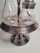 Lazy Susan Cruet Condiment Set Etched & Engraved No. 38 Caddy image 2