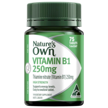 Nature&#39;s Own Vitamin B1 250mg with Vitamin B for Energy +Heart Health 75 Tablets - £73.07 GBP