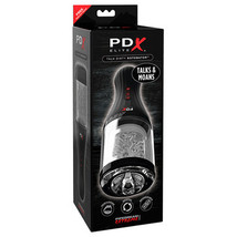 PDX Elite Talk Dirty Rotobator Rechargeable Rotating Masturbator Clear/B... - $102.95
