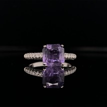Purple Sapphire Diamond Ring 18k Gold Women 1.72 TCW Certified $3,950 913136 - £1,348.89 GBP