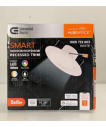 Commercial Electric 5&quot; / 6&quot; LED Recessed Light Trim Smart Hubspace CCT T20 - $280.48 MXN