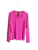 RBX Active Womens Top Size M Pink Long Sleeve Activewear Shirt - £12.70 GBP