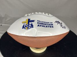 Mark Richt Fellowship If Christian Athletes Autographed Football Georgia... - €34,09 EUR