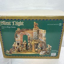 Dept 56 Silent Night Away in a Manger Nativity Set Complete Model 56.405... - $39.95