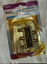 Cable Spliter Four Way Gold Philips Magnavox - £6.37 GBP