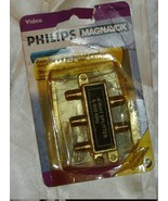 Cable Spliter Four Way Gold Philips Magnavox - £6.36 GBP