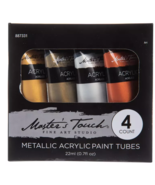 Master&#39;s Touch Metallic Acrylic Paint - 4 Piece Set New - $14.09 CAD