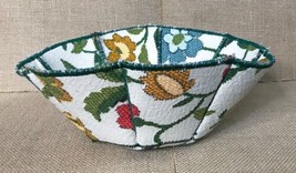 Handmade Flower Power Stable Fabric Console Bowl Decorative Boho Funky - $11.88