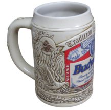 Vintage Budweiser Beer Stein Mug – “King of Beers” Label Design – Anheus... - $14.80