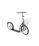 16&quot; AMISH KICK SCOOTER ~ DARK GREEN ~ Foot Bike w/ Basket &amp; Brakes MADE ... - $379.97