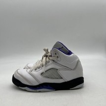Nike Boys Air Jordan 5 440889-141 White Basketball Shoes Sneakers Size 13C - £34.49 GBP