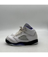 Nike Boys Air Jordan 5 440889-141 White Basketball Shoes Sneakers Size 13C - £35.03 GBP