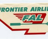Frontier Airlines Luggage Sticker FAL Arrow Die Cut  - $15.84