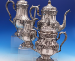 Richelieu by International Sterling Silver Tea Set 4pc Hand Chased (#7858) - £5,518.42 GBP