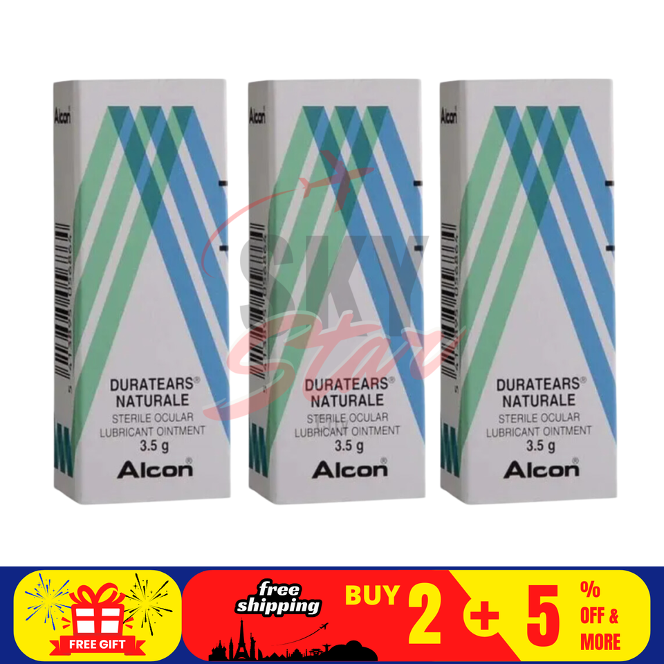 3 X 3.5g ALCON DURATEARS Ointment LUBRICANT OINTMENT - FREE SHIPPING - $36.33
