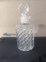 Antique Baccarat Empty Swirl Cut Glass Perfume Bottle - £59.21 GBP