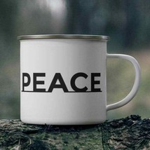 Enamel Camping Mug &quot;Peace&quot; 12oz - $17.39+
