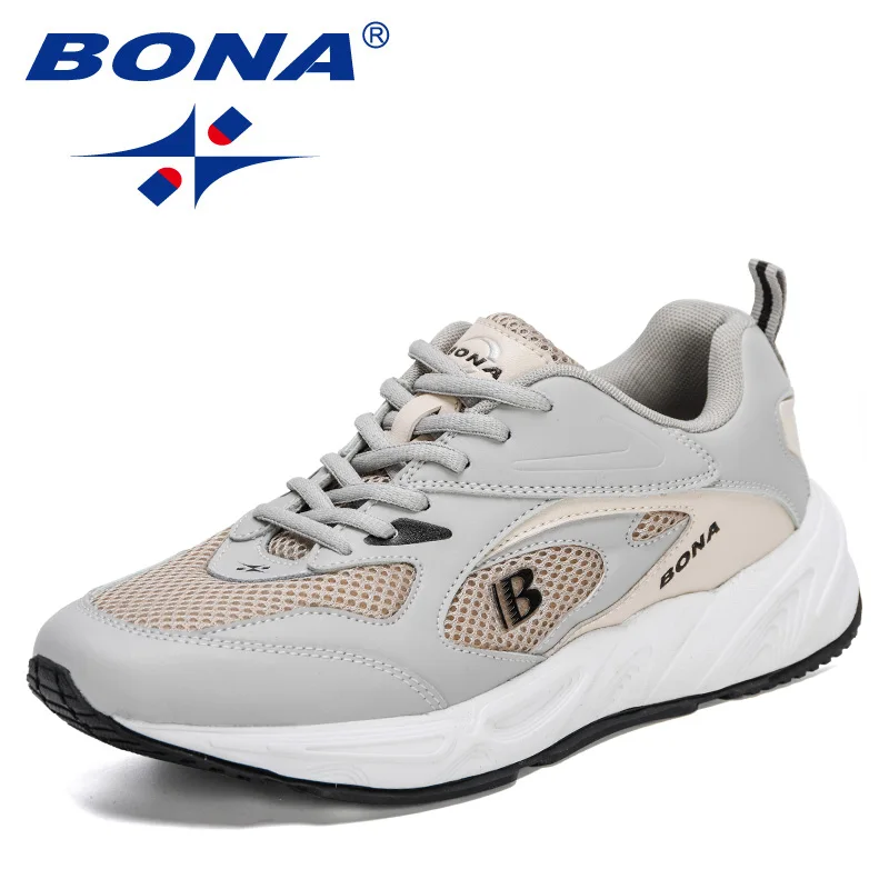 BONA 2024 New Designers Thick Bottom Mens Casual Shoes Trendy  Man Trend -Up   W - £173.71 GBP