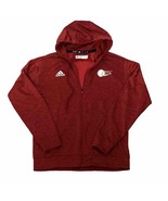 ADIDAS MEN&#39;S Climawarm SZ Medium HOODIE SWEATSHIRT RED CHIRA TENNIS ACADEMY - $20.00