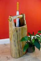 Umbrella Stand Wood Tree Trunk Teak Solid Wood Teakwood Umbrella Hall Fu... - $112.43