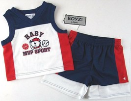NWT Boyz by Nannette 2 Pc Baby MVP Sport Play Set, 3-6M, 12M or 18M - £5.74 GBP