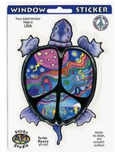 Peace Turtle 2 Sided  Window Sticker Car Decal - $5.99