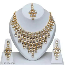 Kundan Bridal Jewelry Set Choker Necklace Earrings Dulhan Party Wedding Wear55 - £11.49 GBP