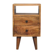 Artisan Furniture Mini Oak-ish Classic Open Bedside Wholesale - £165.78 GBP