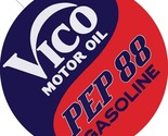 Vico Motor Oil Advertising Metal Sign 14&quot; - $49.45