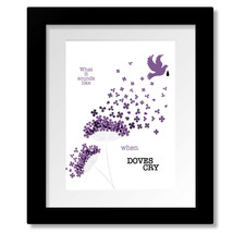 When Doves Cry,  Prince - Song Lyric Inspired Rock Music Print Canvas or... - $19.00+