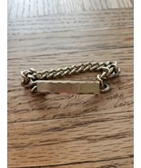 Chunky Gold Tone ID Bracelet &quot;Cheryl&quot; Women&#39;s ID Bracelet 5&#39;&#39; Spiedel, V... - $15.44 CAD