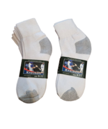 8 Pairs FULL Cushioned Sports Knocker Ankle Low Cut WHITE Cotton Socks S... - £8.21 GBP