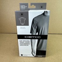 Exofficio Give-n-go Travel Crew Neck Shirt M White Breathable Quick Dry Wicking - £21.94 GBP