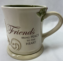 Grasslands Road Friends Bring Peace To The Heart 16oz Mug Cup Coffee Tea... - $9.82