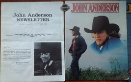 John Anderson 3 Pc Collection Big Program + Button + Fan Newsletter Coun... - $29.75